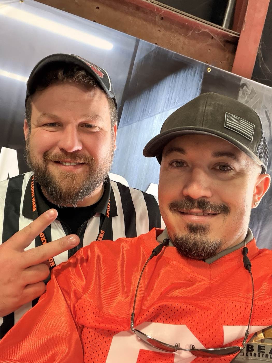 Ashton with an Epoxy Floor Wars judge